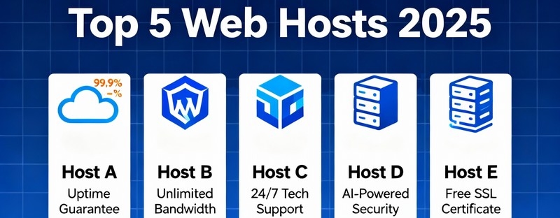 Les 5 meilleurs hébergeurs web pas chers en 2025
